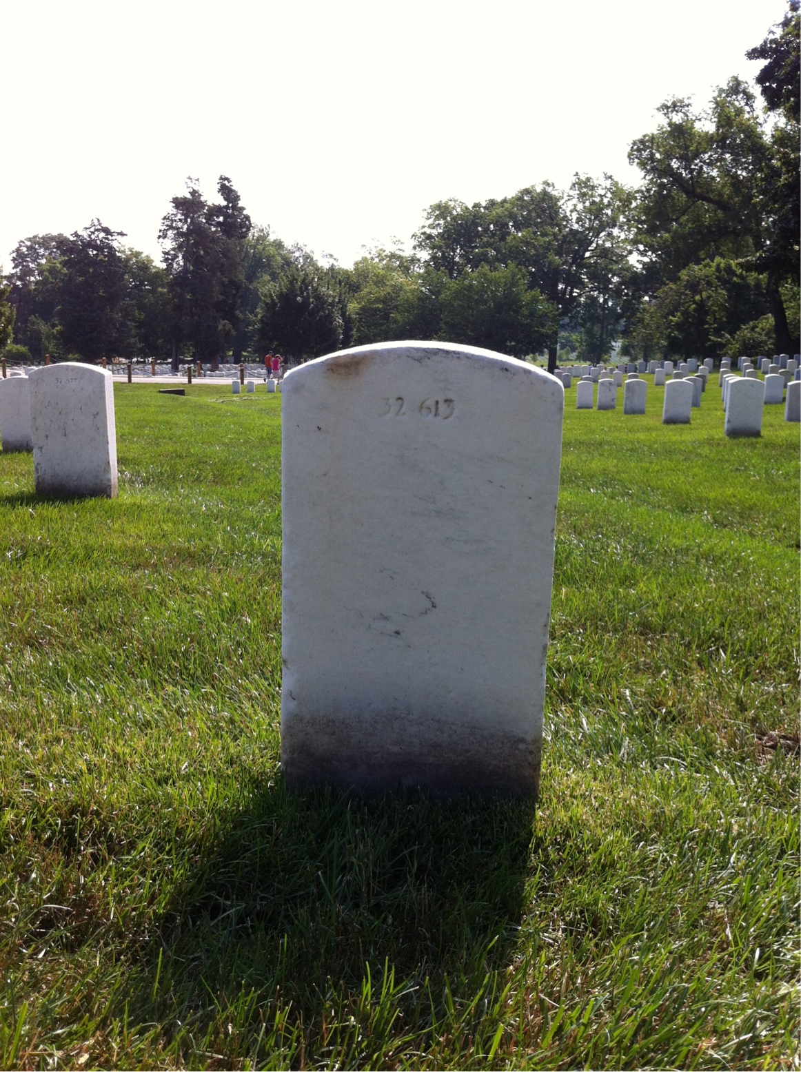 Back of headstone — Parker Murphy