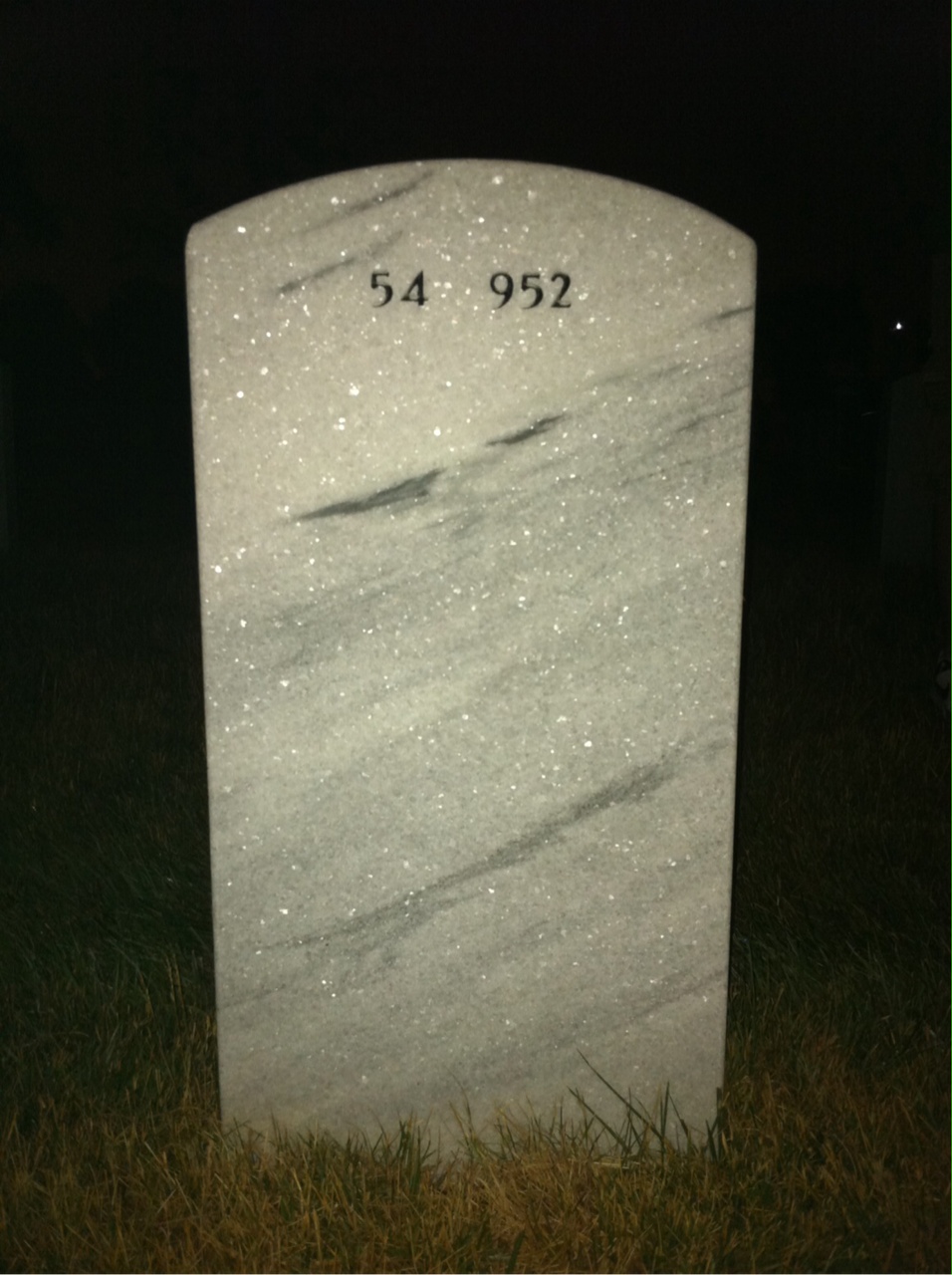 Back of headstone — Douglas Boshaw
