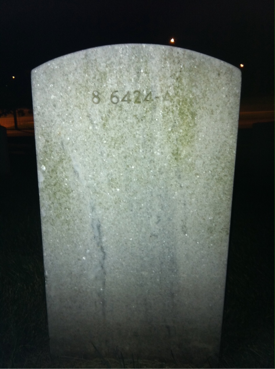 Back of headstone — Doris Morrow