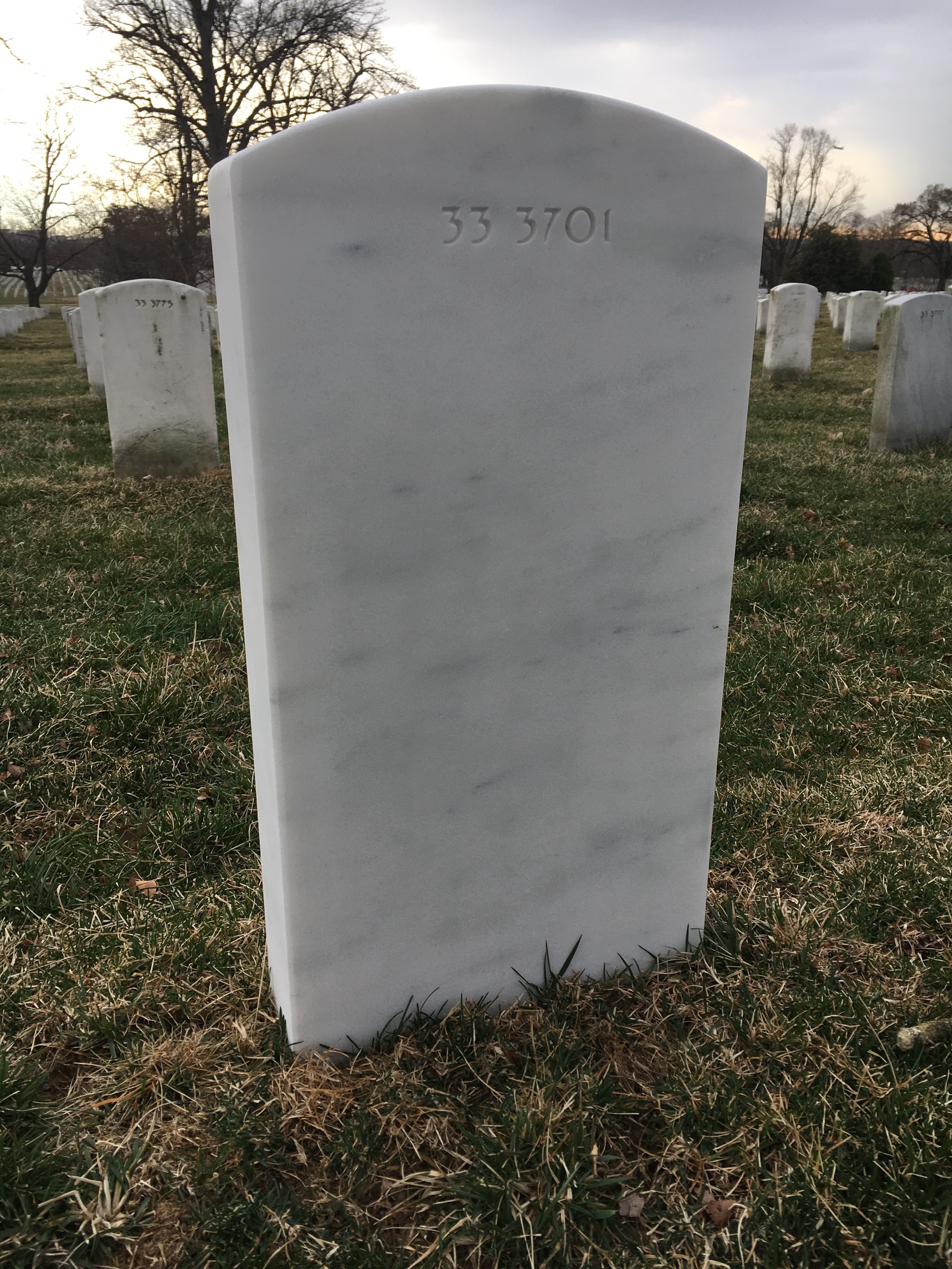Back of headstone — Robert Hanford Quackenboss