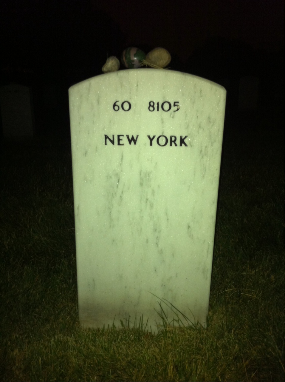 Back of headstone — Michael Arciola