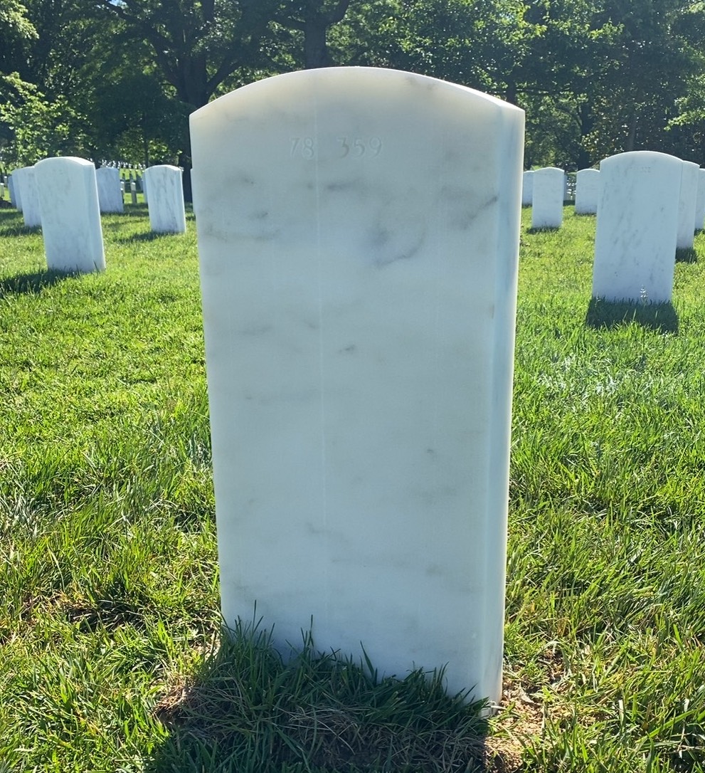 Back of headstone — Thomas Migonis