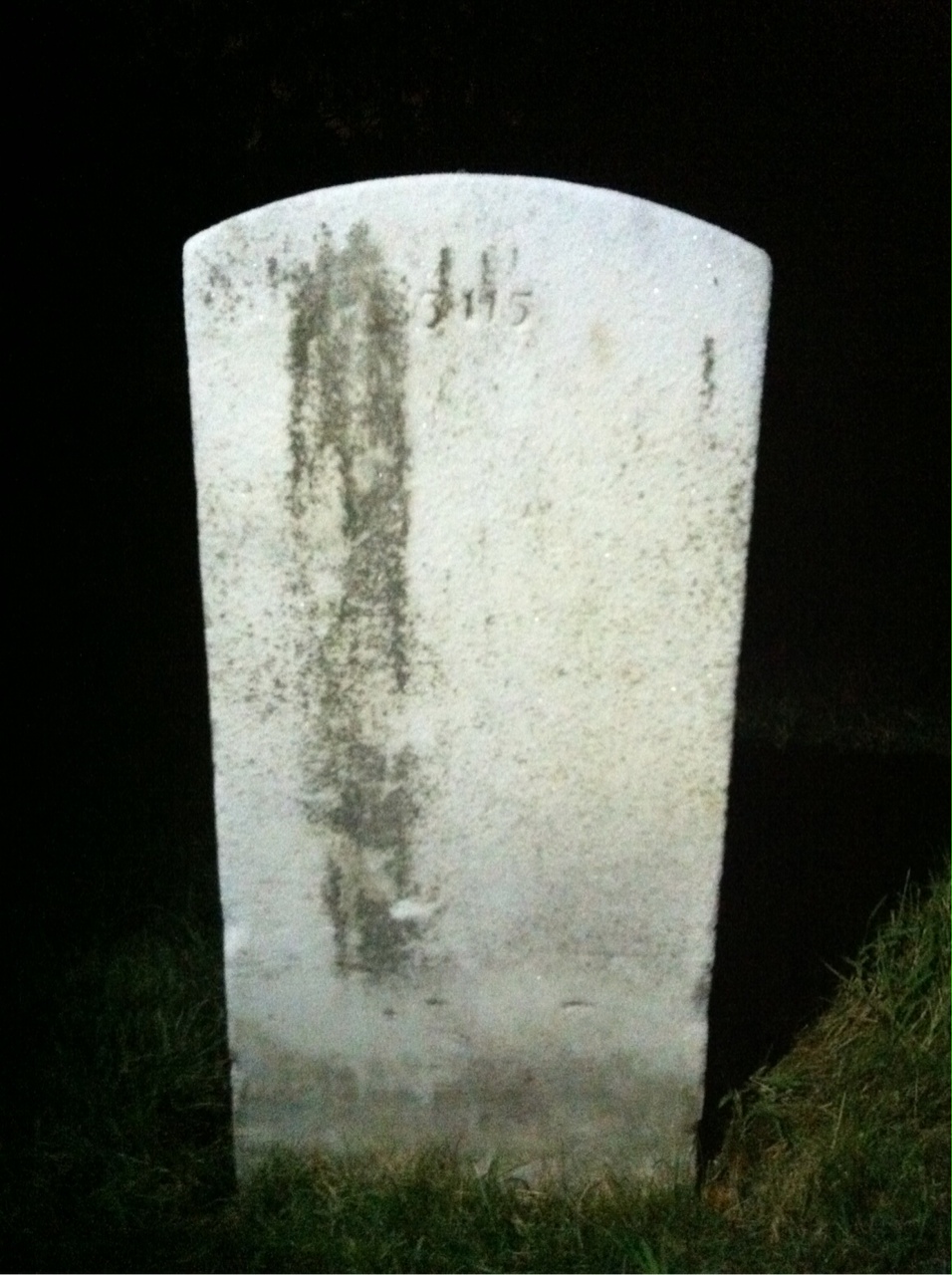 Back of headstone — John Murray