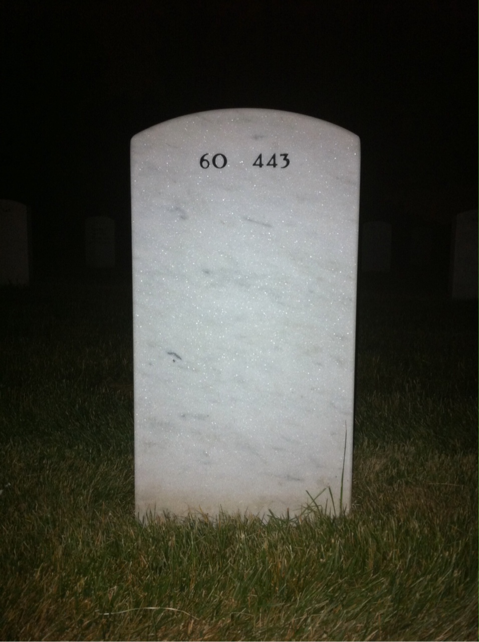 Back of headstone — Elton Caton