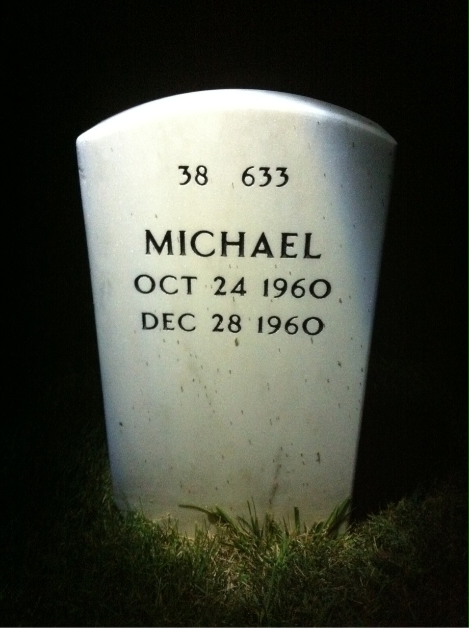 Back of headstone — William R Jones