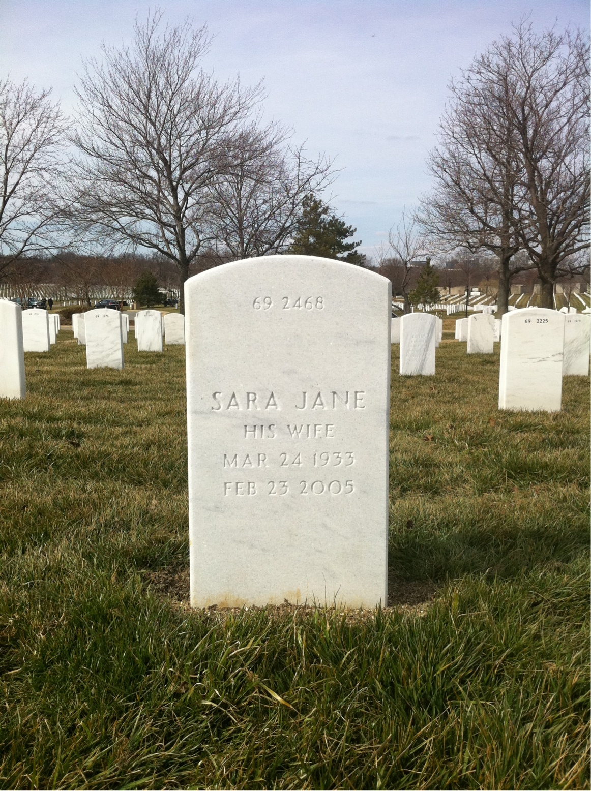 Back of headstone — Walter Mathes