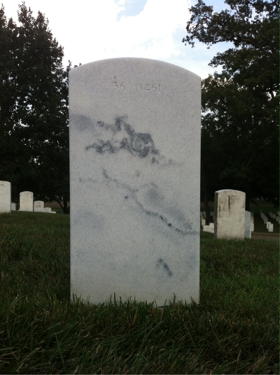 Back of headstone — Ronald Kaufman