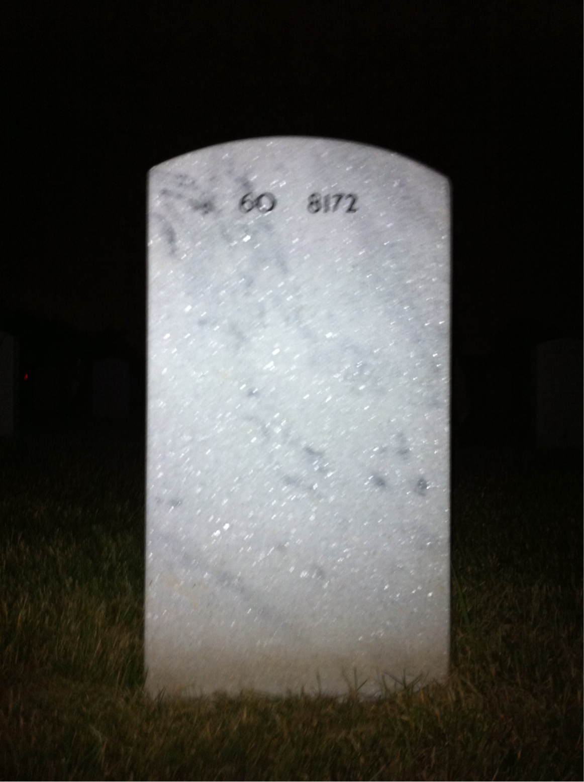 Back of headstone — Richard Clinger