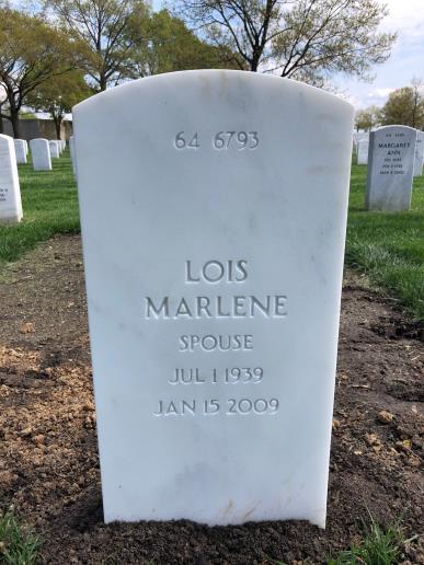 Back of headstone — Donald Heirman