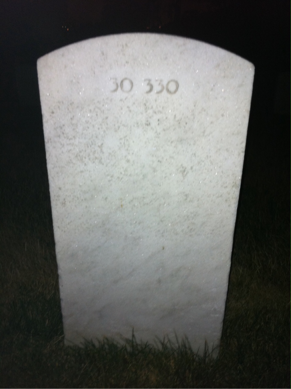 Back of headstone — Benjamin Beecher