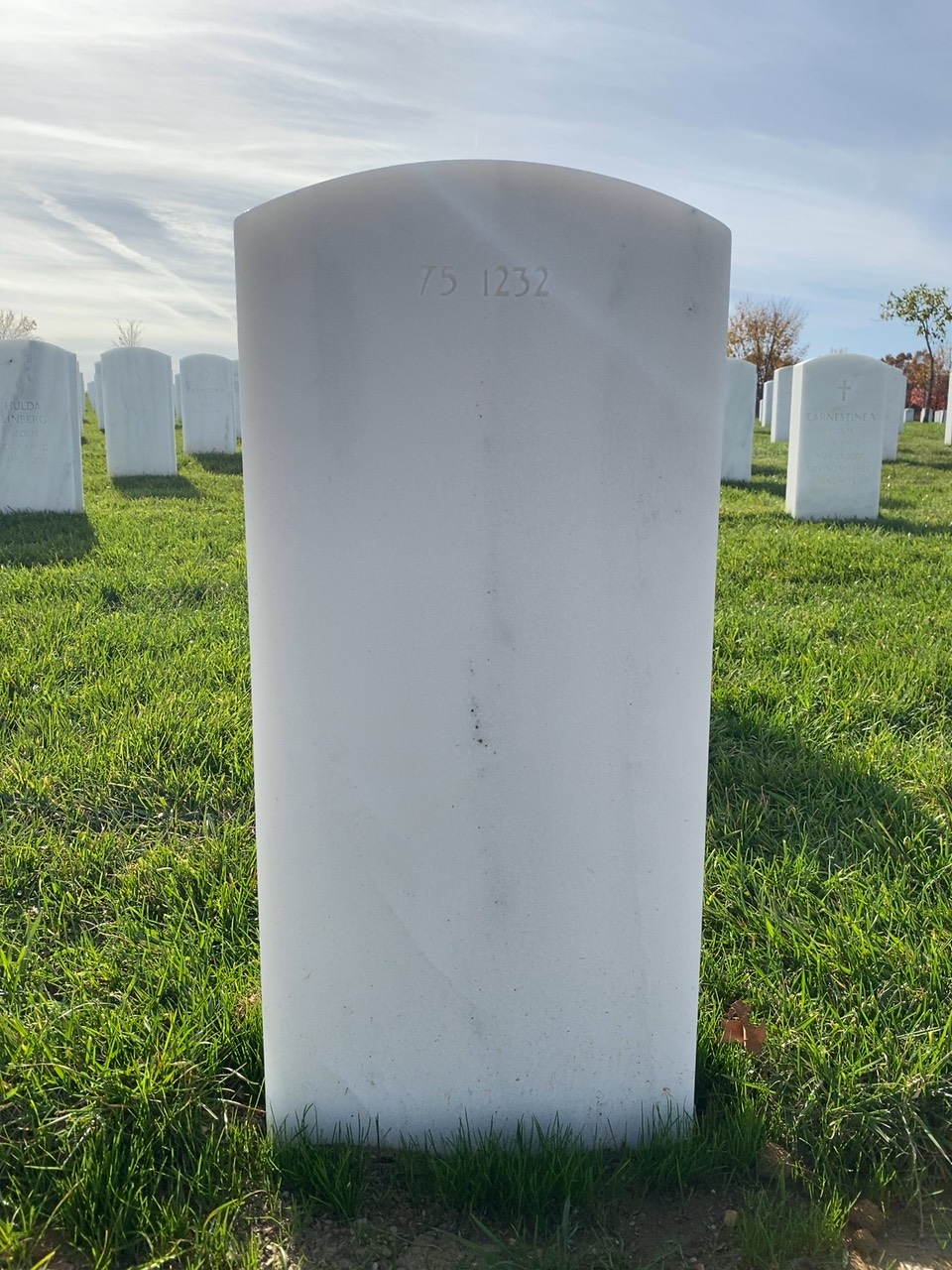 Back of headstone — Benjamin Milam