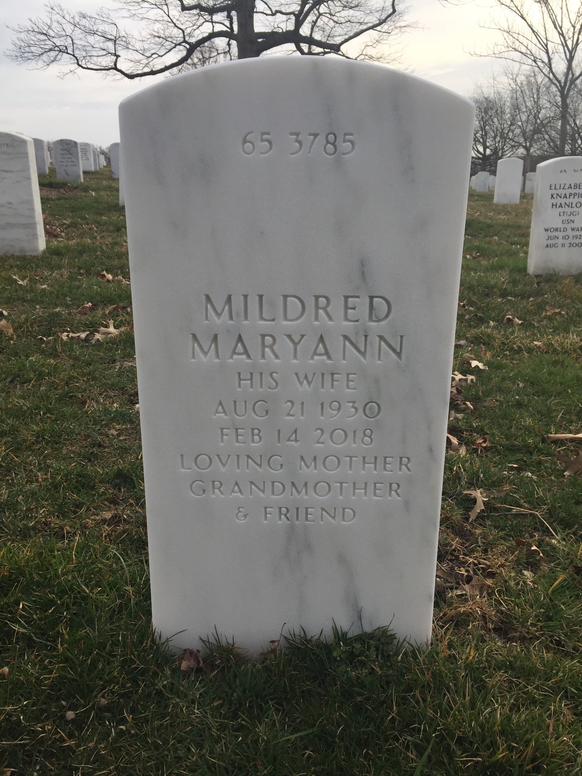 Back of headstone — Robert Moon