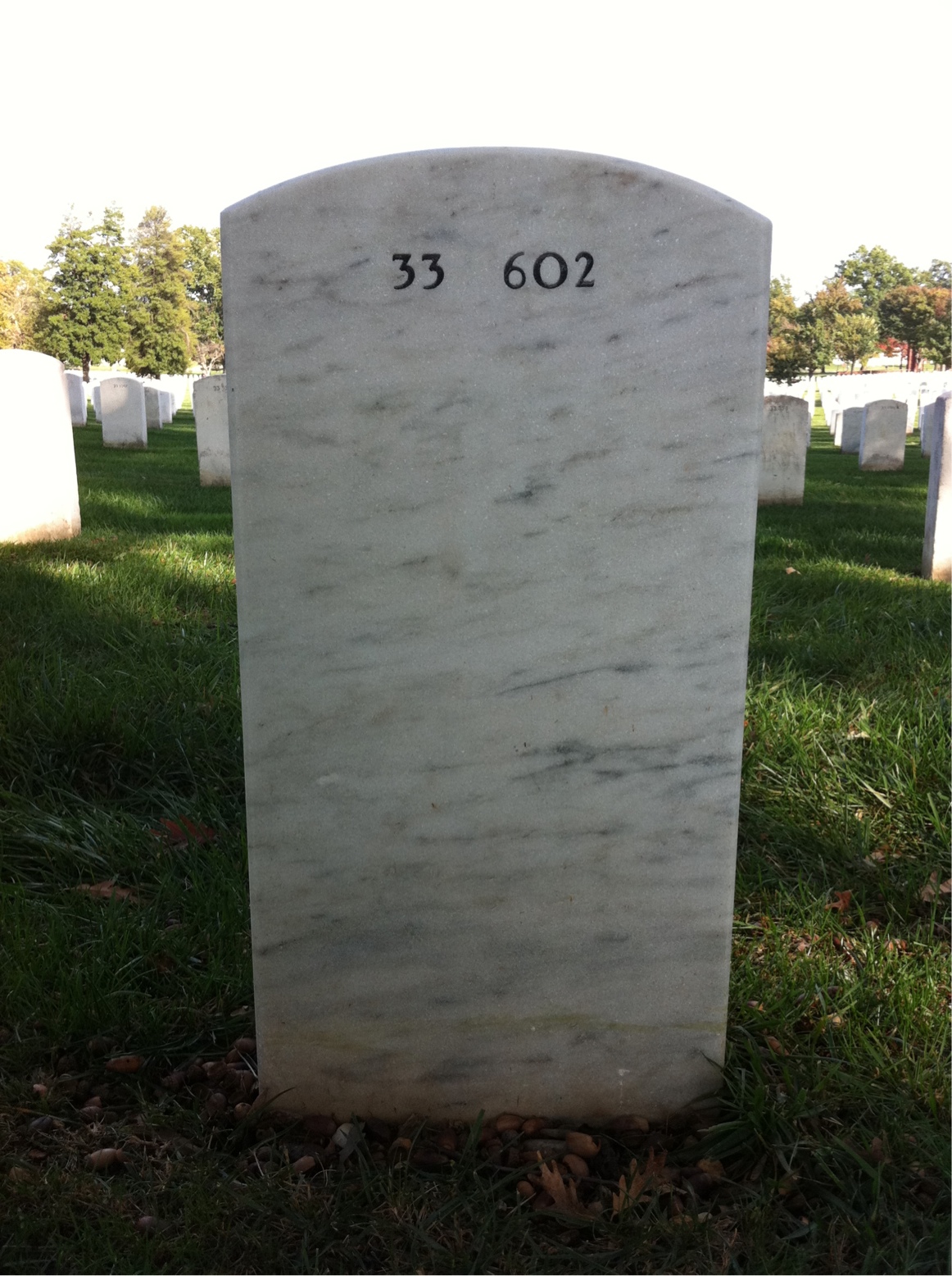 Back of headstone — Thomas Ware