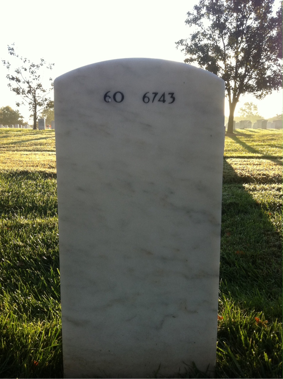 Back of headstone — James Riggs