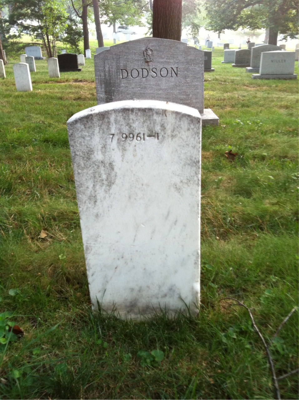 Back of headstone — Vivian Murphy