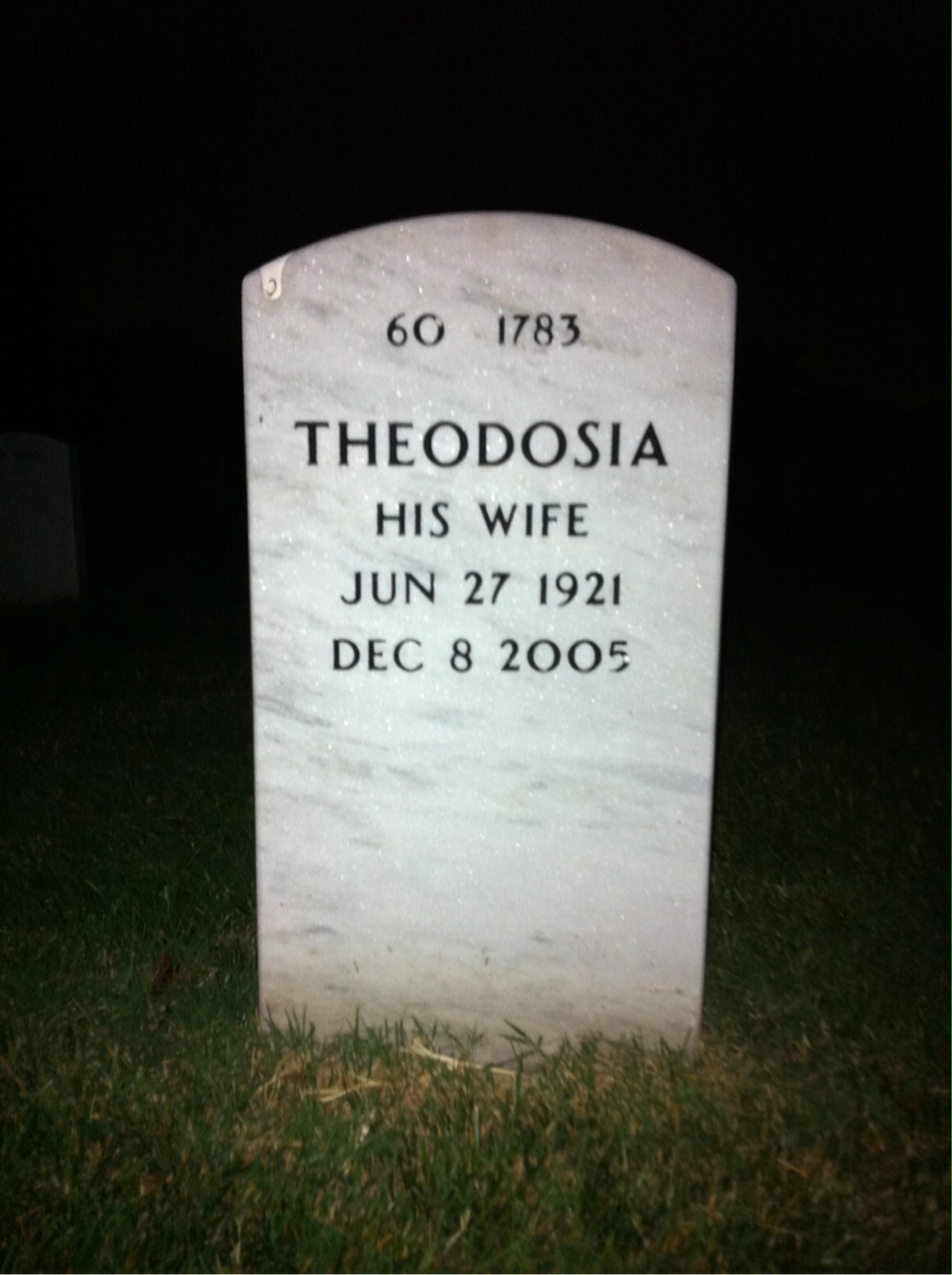 Back of headstone — Richard Dekaser