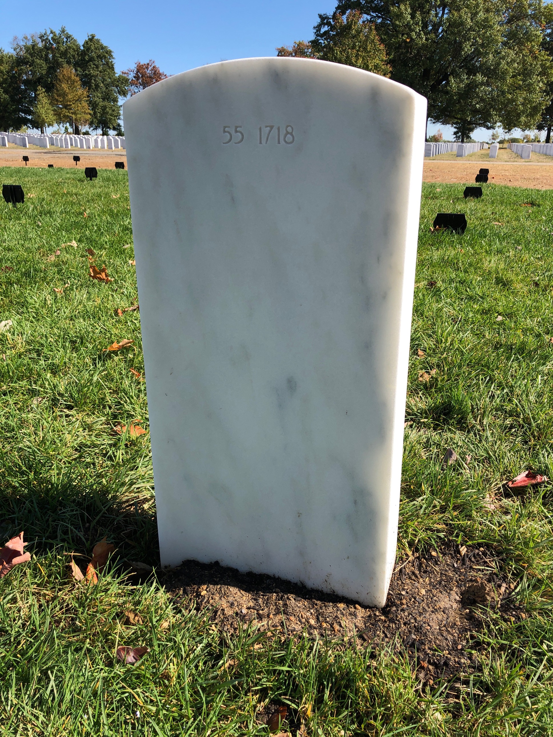 Back of headstone — Thomas Russell Robinett
