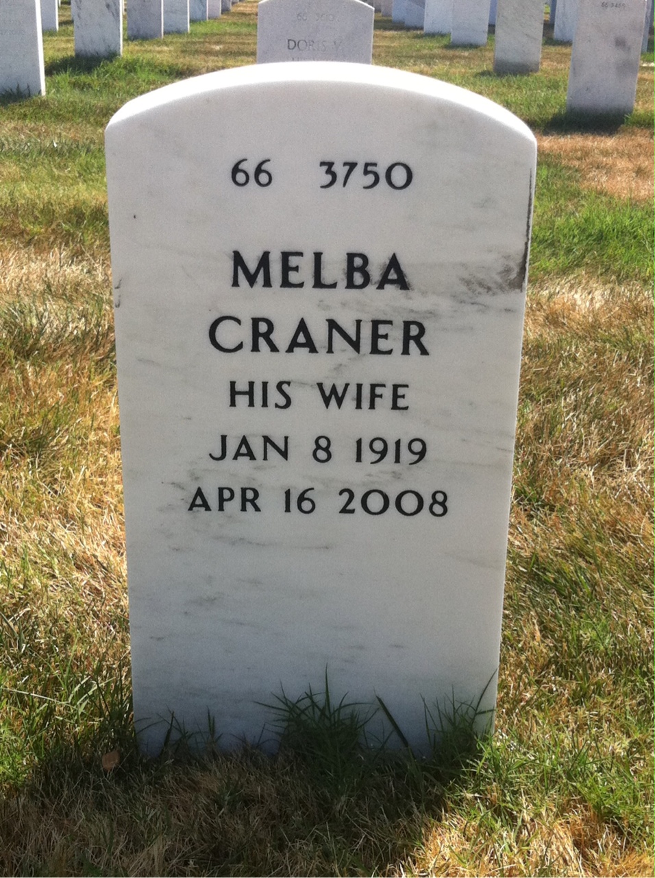 Back of headstone — Edgar Larose