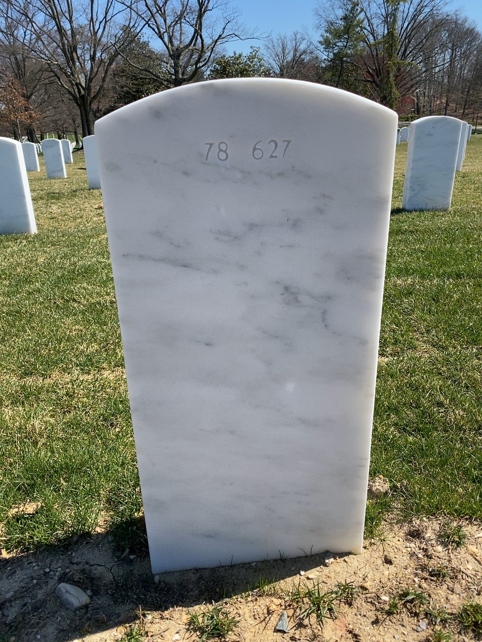 Back of headstone — Robert Alexander