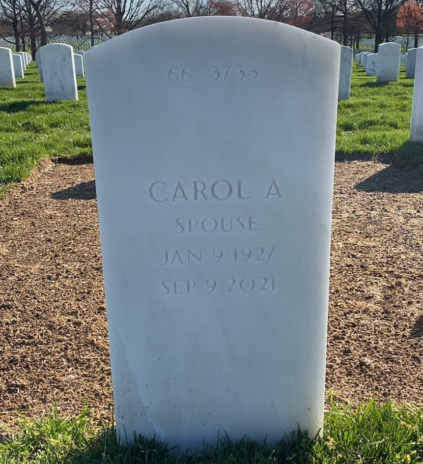 Back of headstone — Edwin Johnson