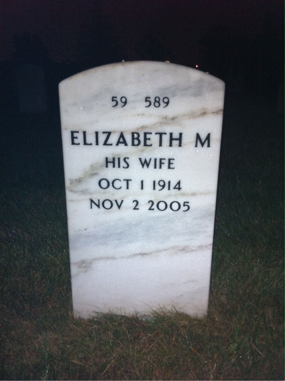 Back of headstone — Haskell Neal