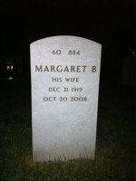 Reginald Myers — Headstone Back