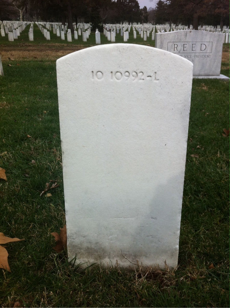 Back of headstone — John Murphy