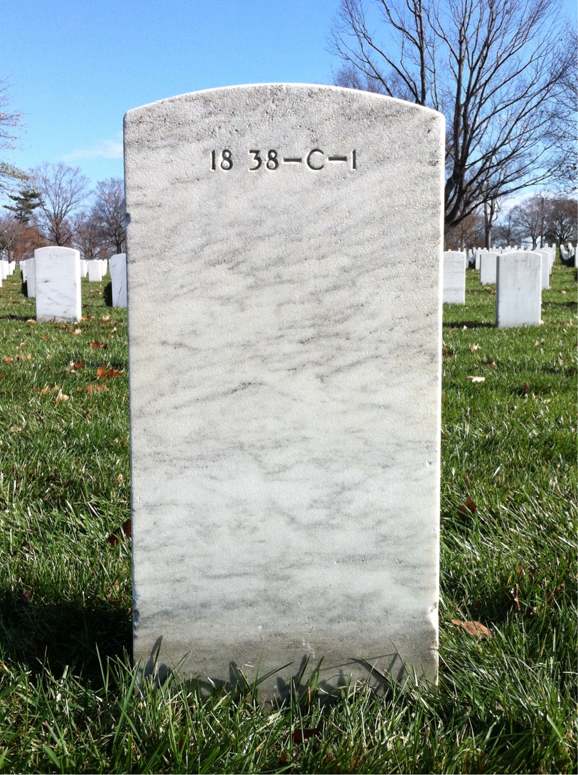 Back of headstone — Howard Moore