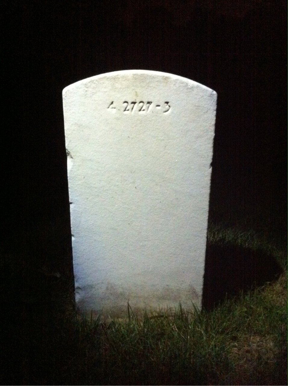 Back of headstone — Clifford Beese