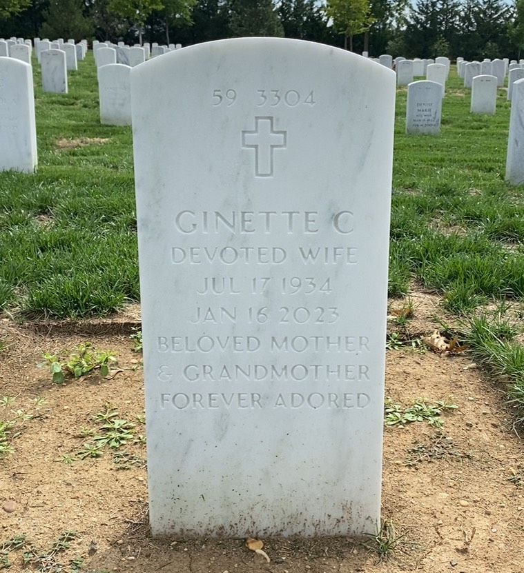 Back of headstone — Joe Mccarther