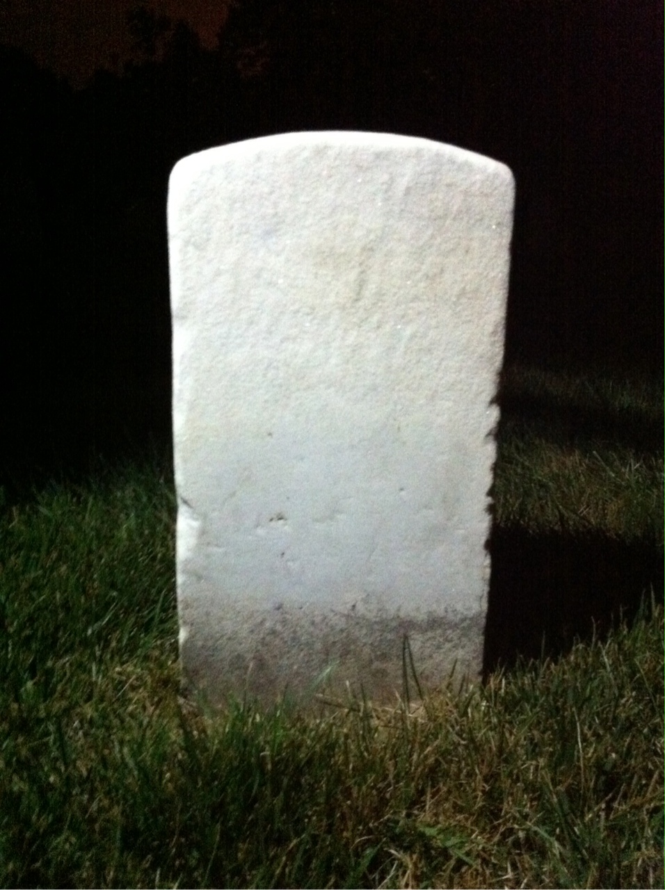 Back of headstone — George Morgan