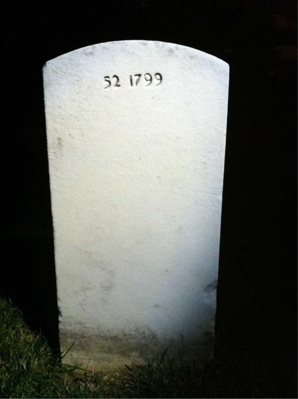 Back of headstone — Wayne Halan Byerly