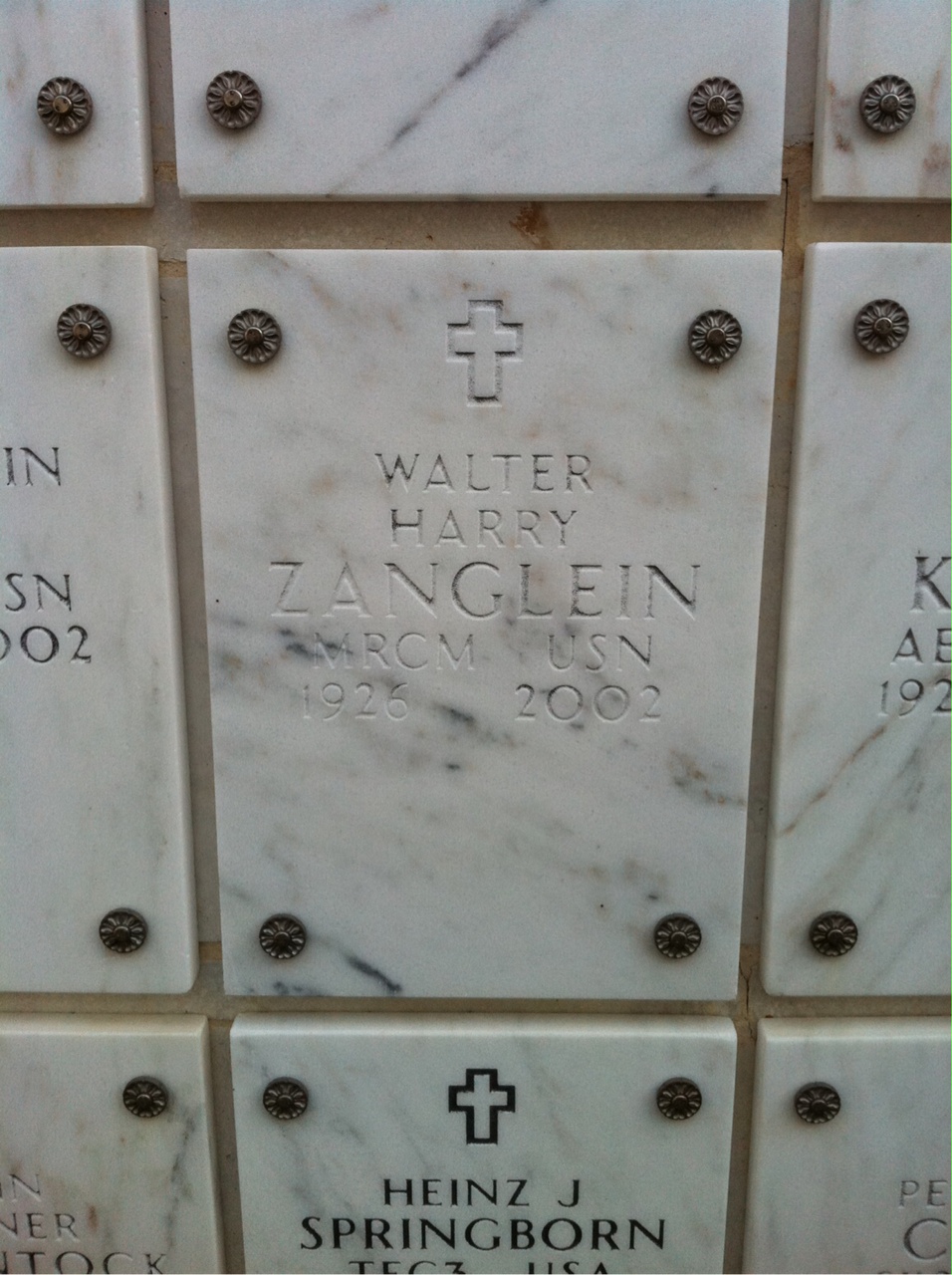 Walter H Zanglein