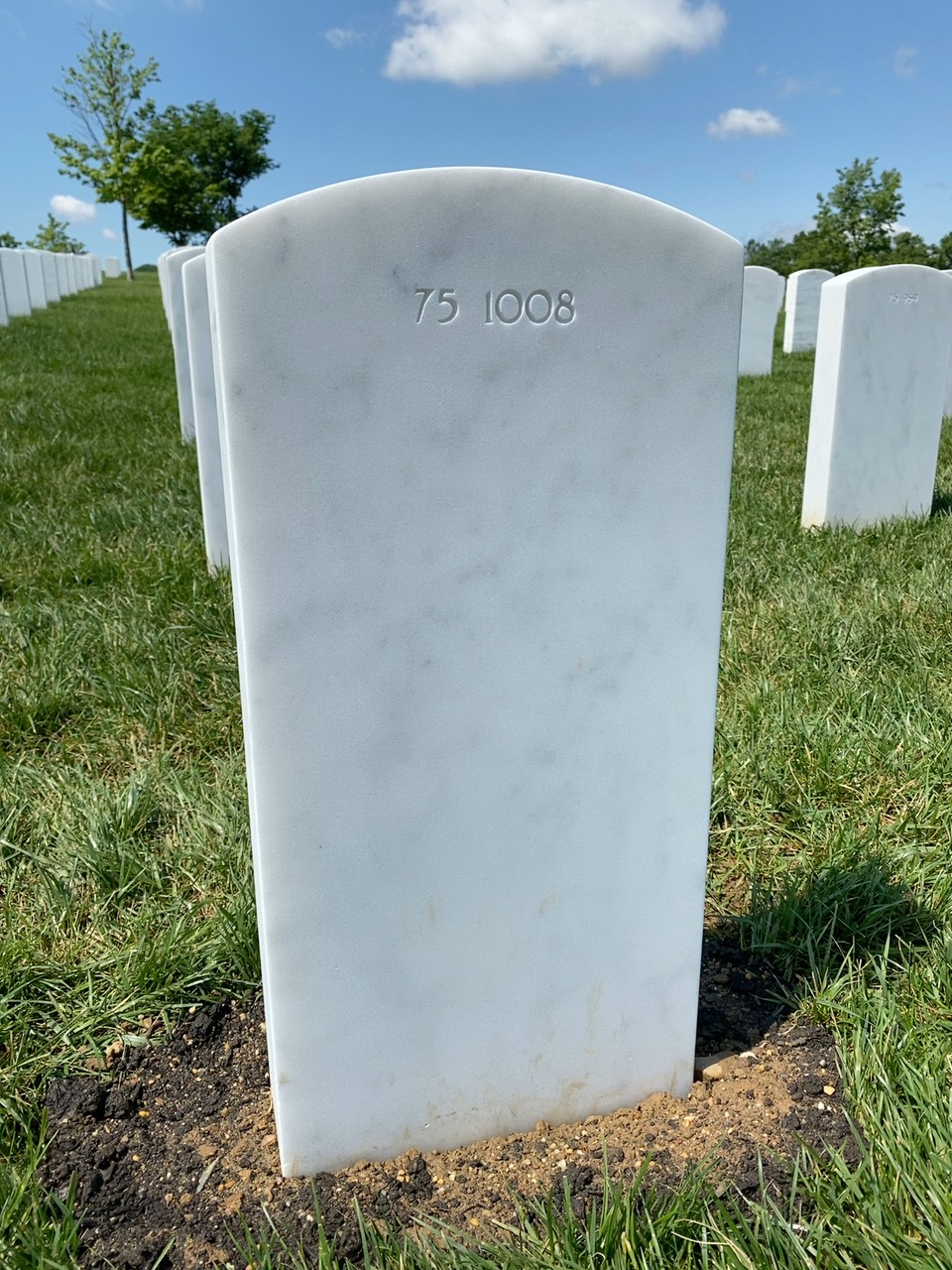 Back of headstone — William Monaghan