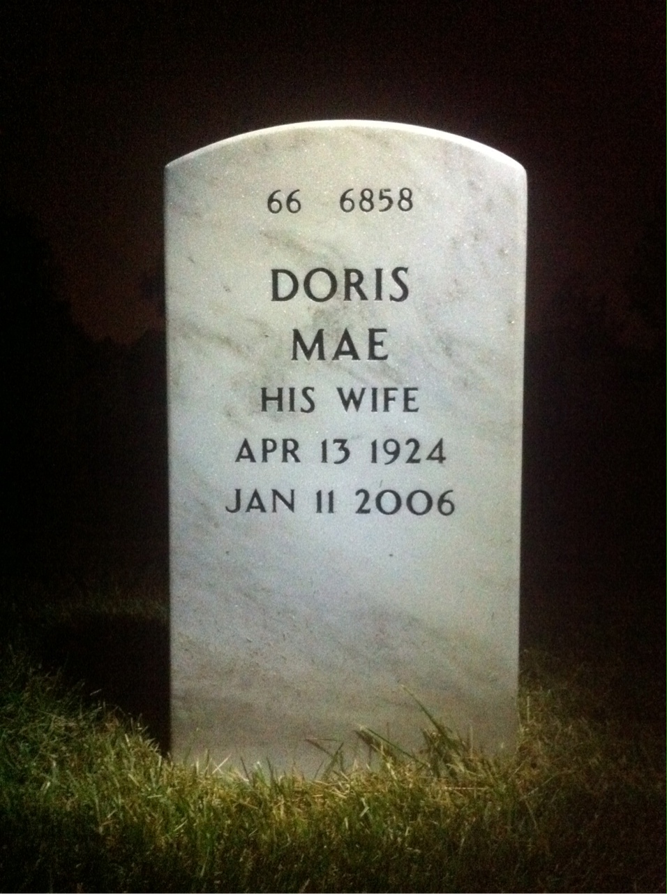 Back of headstone — Joseph Bosch