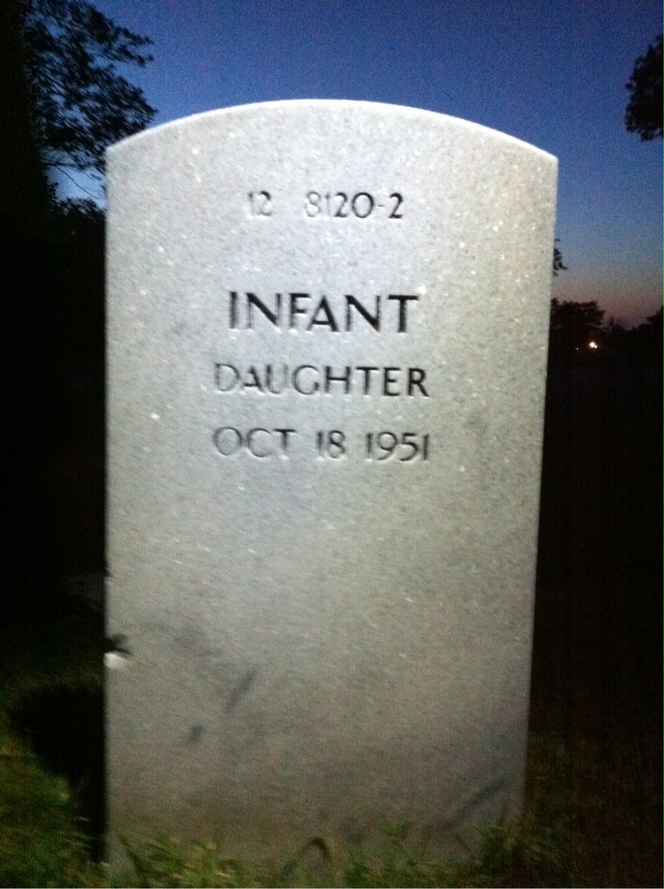 Back of headstone — Cyril Turner