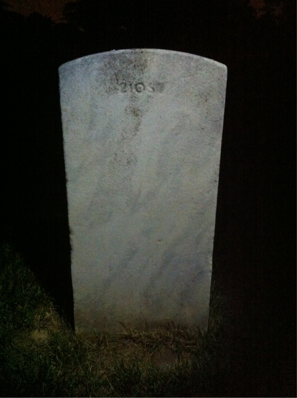 Back of headstone — Joseph Morrison