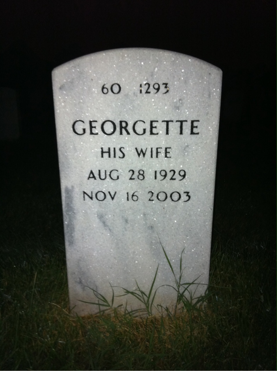 Back of headstone — Dallas Mcmurray