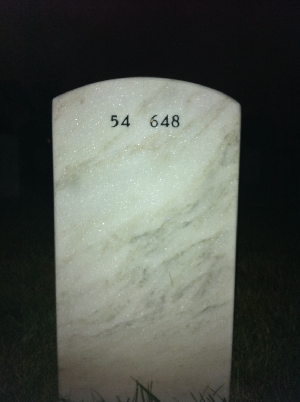 Back of headstone — Otis Bridges