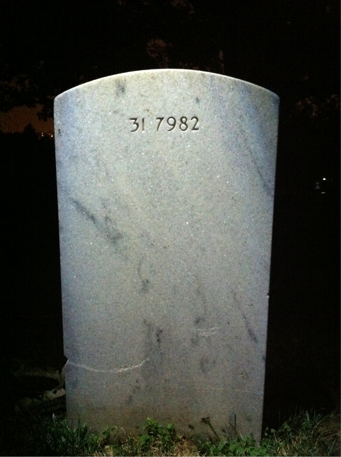 Back of headstone — Eldon Achberger