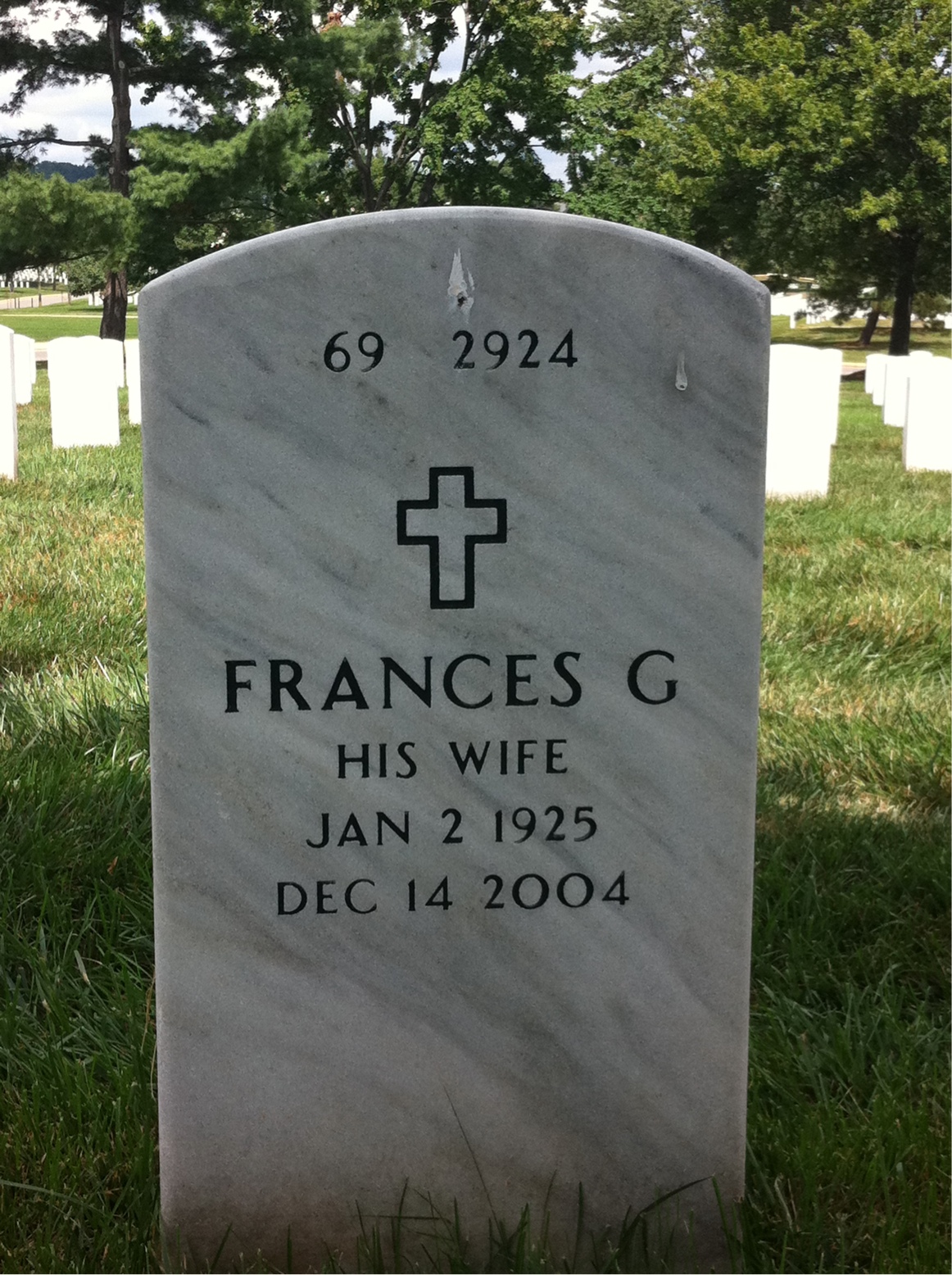 Back of headstone — Sylvester Leis