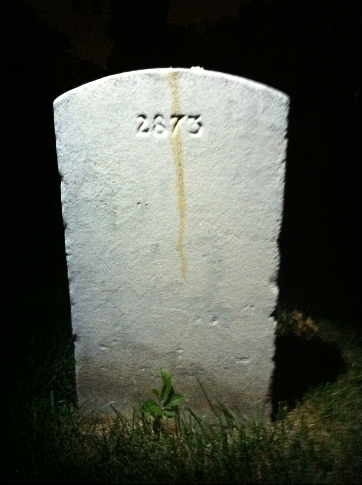 Back of headstone — Ralph Moore