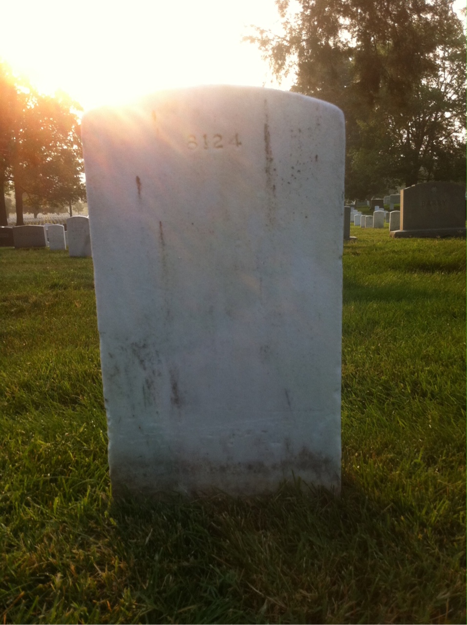 Back of headstone — Katharine Muckle