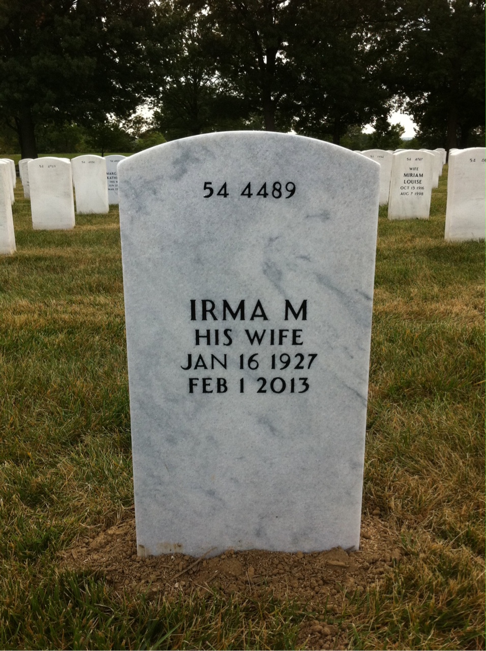 Back of headstone — Richard Lyman