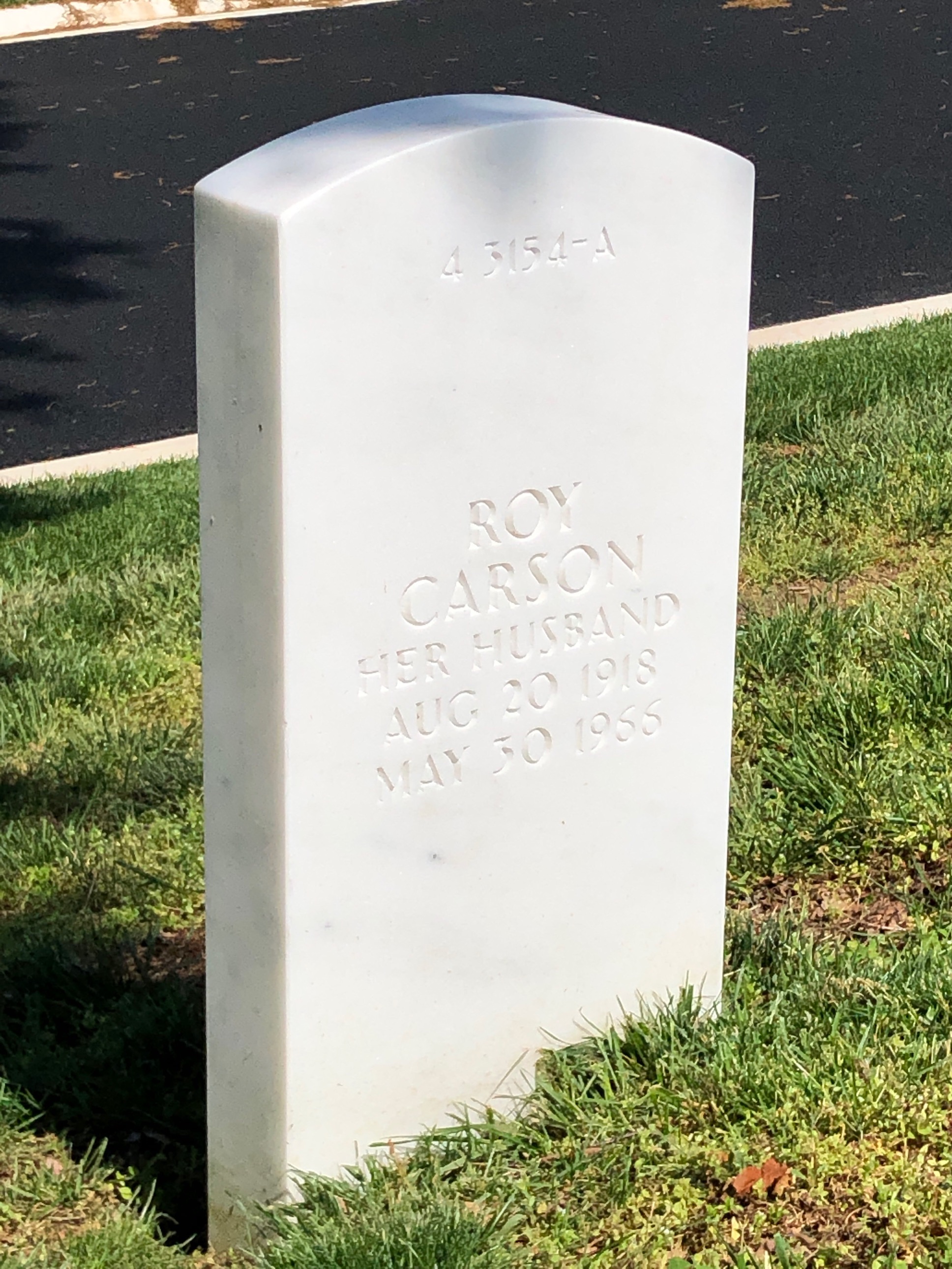 Back of headstone — Mildred Bailey