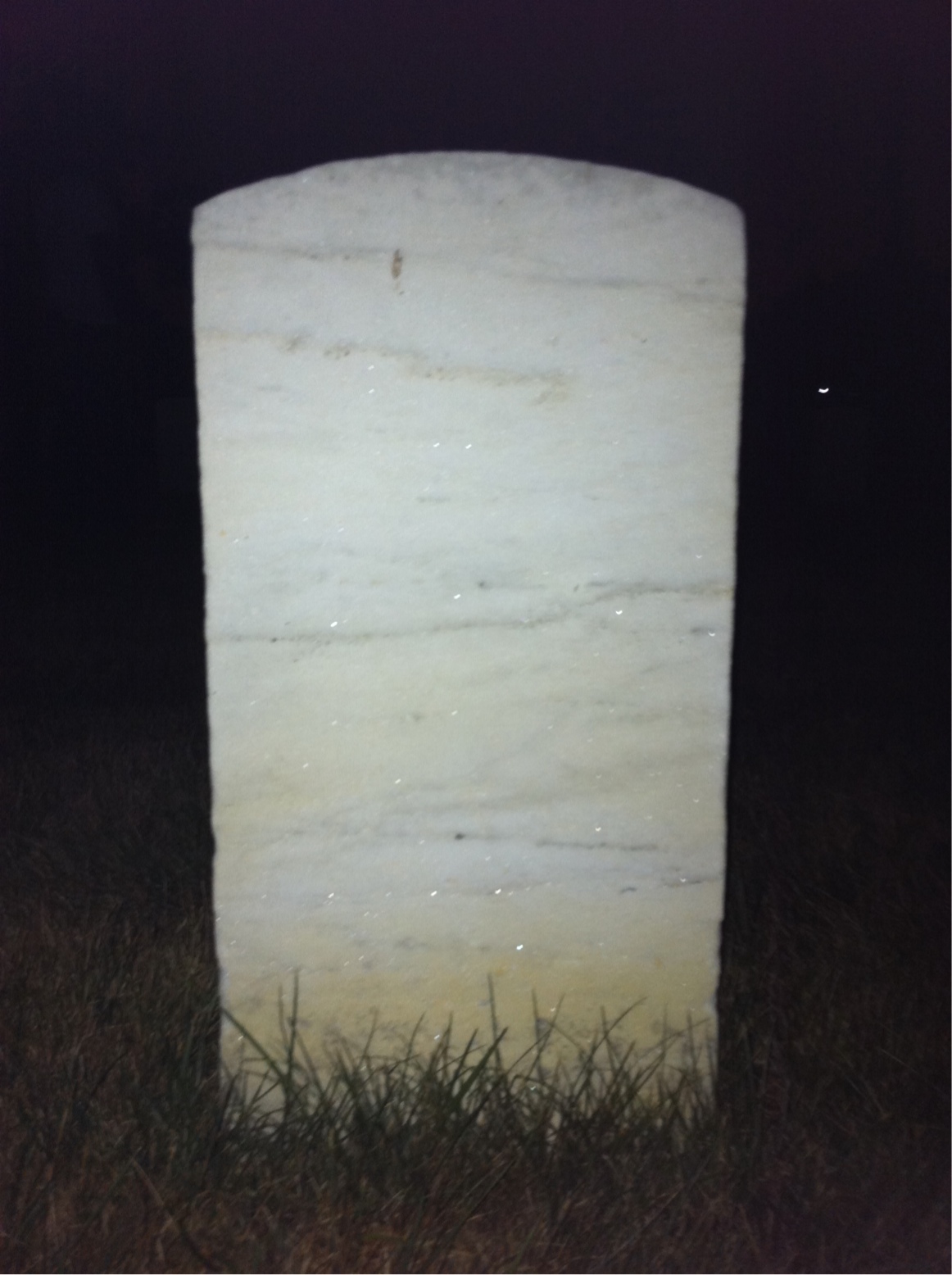 Back of headstone — Raymond Miller