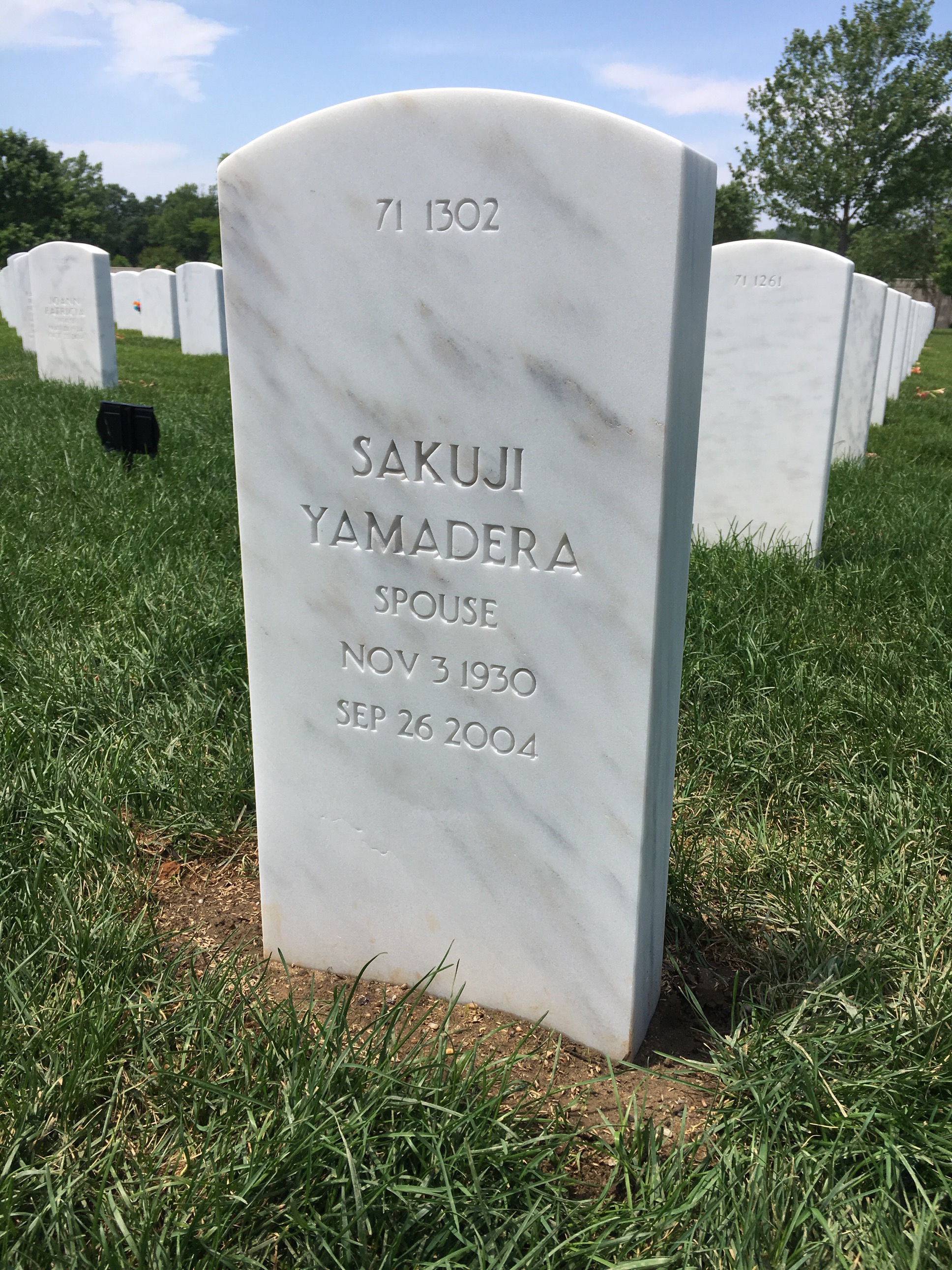 Back of headstone — William Miller