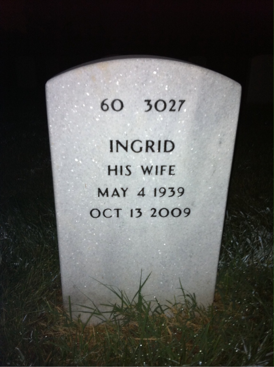 Back of headstone — James Foxwell