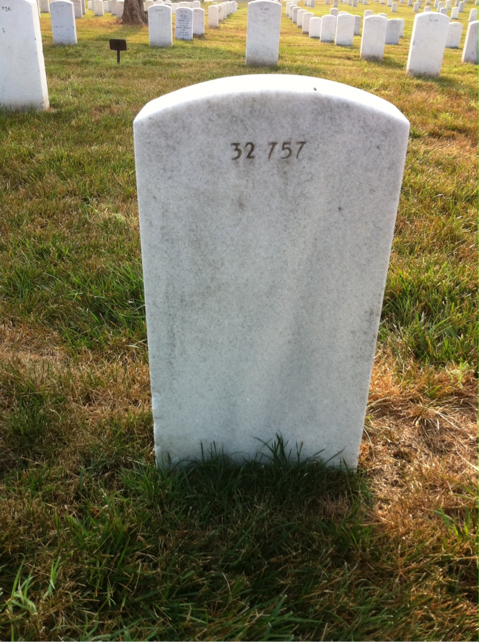 Back of headstone — Catherine Milstead