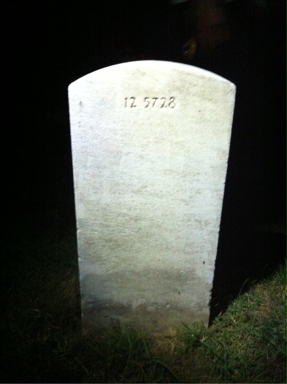 Back of headstone — Alice Mcnealy